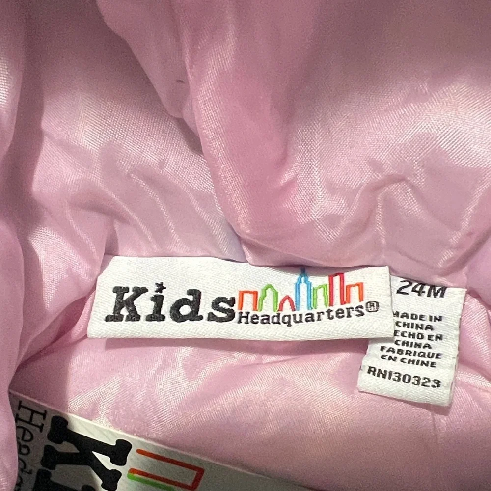 Kids Headquarters Floral Vest - Teal and Pink